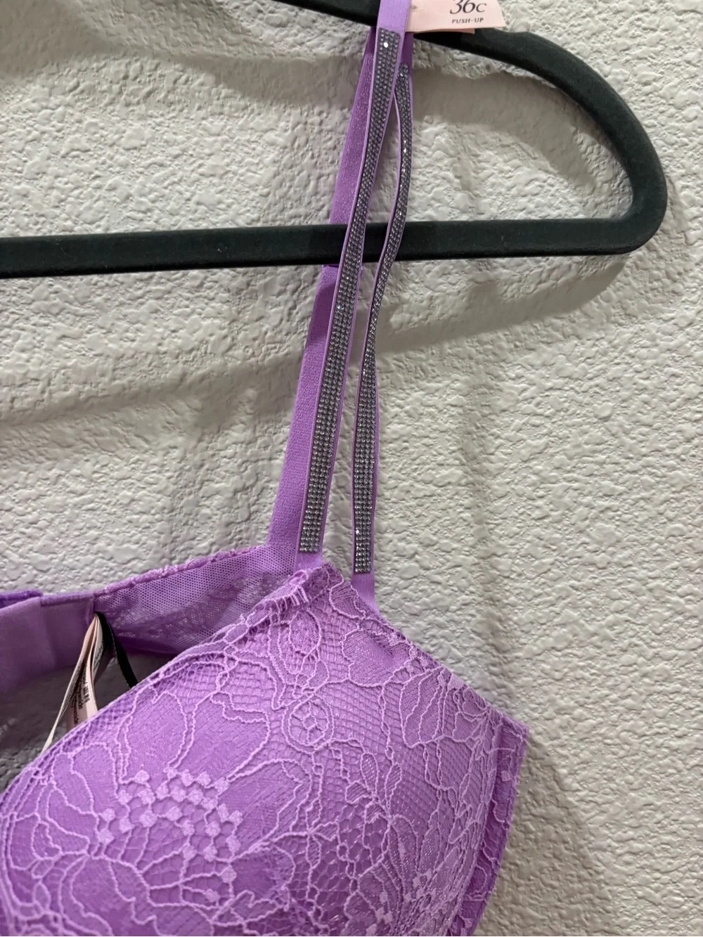 Victoria's Secret Lavender Lace Push-Up Bra
